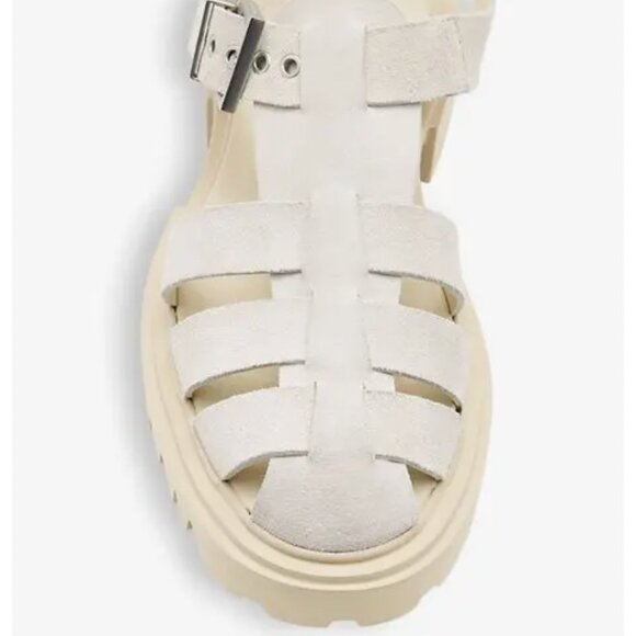 All Saints Nessa logo-patch leather sandals size 38 - Picture 2 of 11